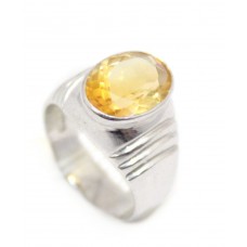 Topaz Ring Silver Sterling 925 Men's Handmade Jewelry Gemstone Natural A690